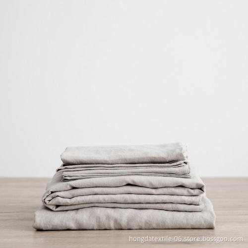 Stone Washed French Linen Bed Sheets 100% Linen Sheets